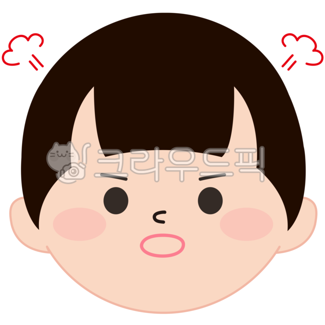 얼굴,얼굴표정,표정,화난일러스트,남자얼굴,화난표정,화남,사람