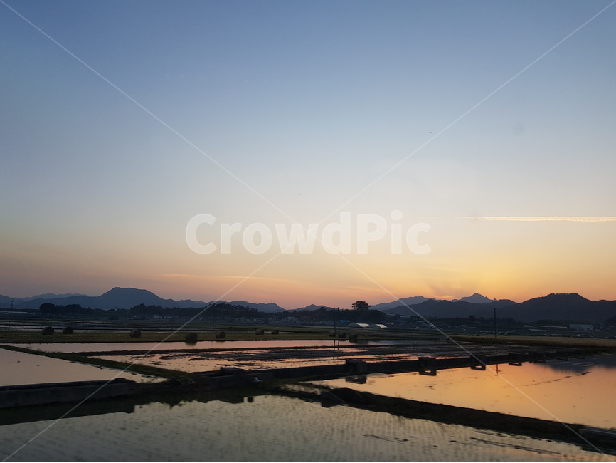 노을,산,논,시골풍경,시골,전라남도,강진,clearsky,day,greencolor,growth,lowangleview,nature,nopeople,outdoors,plant,scenicsnature,시골,마을,풍경,landscape,country,rural,town,산업,industry,industrial,농업,농사,agriculture,farming,farming industry