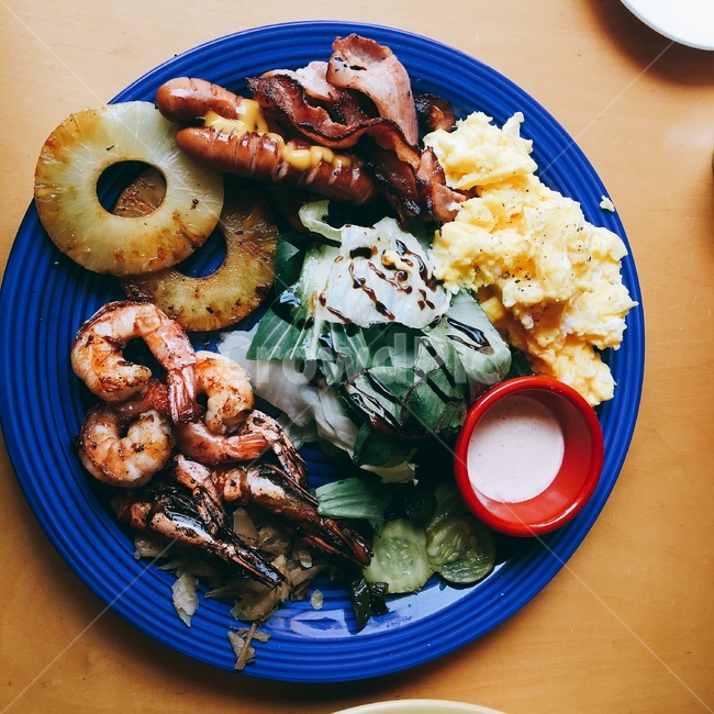 food,음식,브런치,새우,샐러드