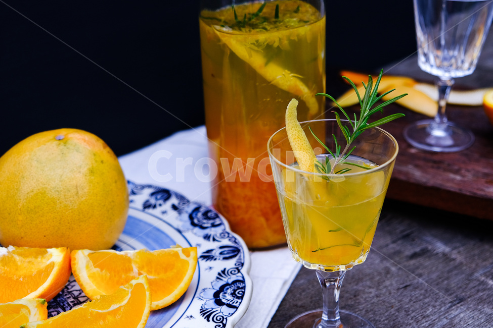 drink,beverage,화이트와인,샹그리아,sangria,자몽,오렌지,로즈마리