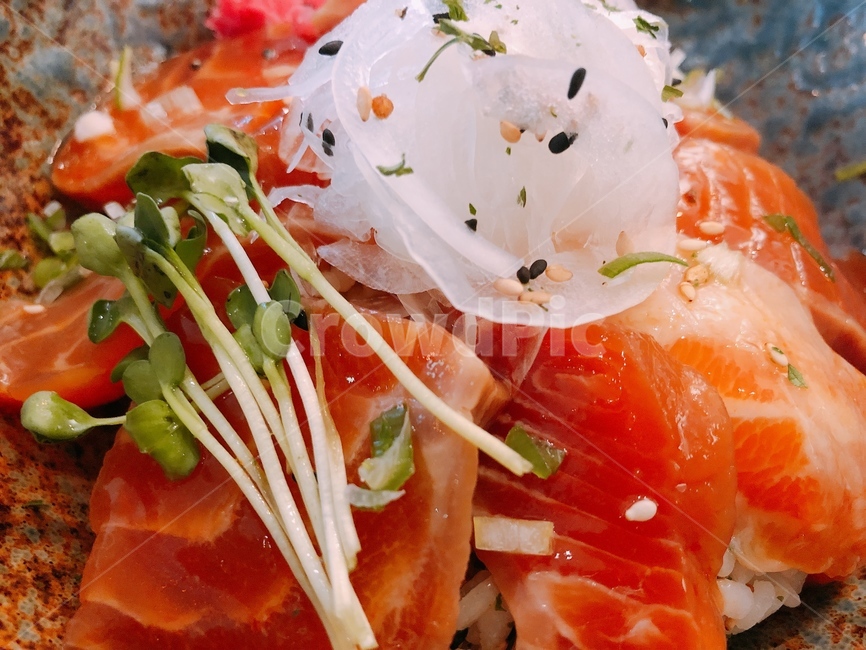 연어장,덮밥,연어장덮밥,봄나물,식품,food