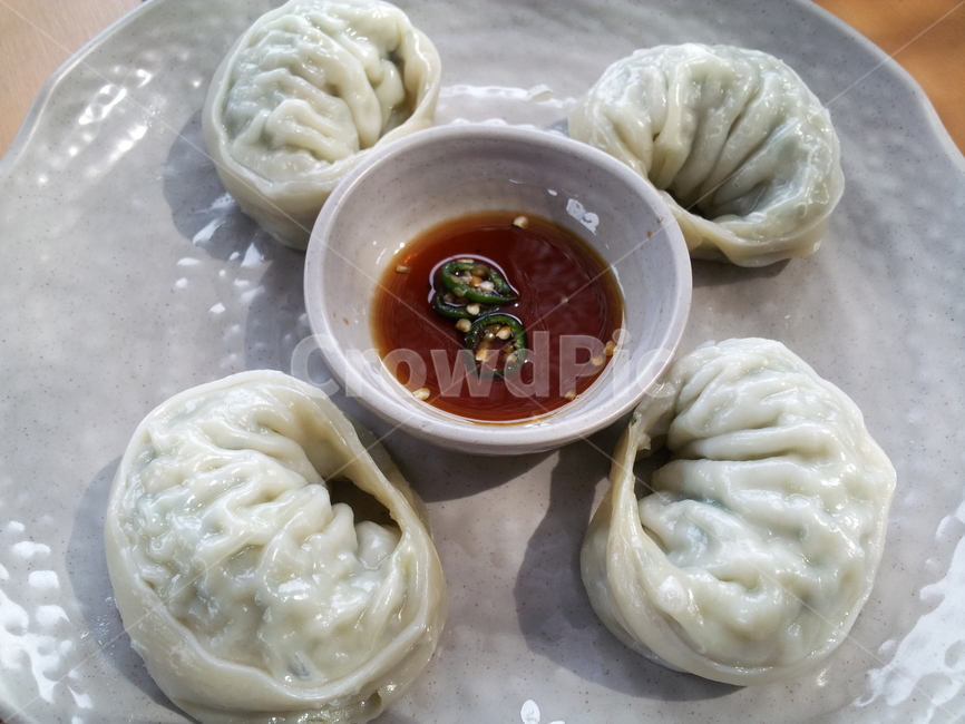 만두,접시,음식,간장,왕만두,식사,분식