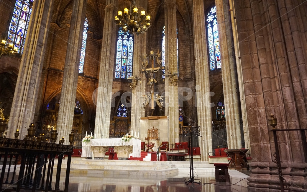 바르셀로나대성당,cathedral,스페인성당,유럽성당,카탈루냐성당,스페인,유럽,카탈루냐,고딕지구,구시가지,성당양식,성당건축물,고딕,고딕양식성당,gothic,gothicchurch,종교,카톨릭,가톨릭,catholic,성당내부,스테인드글라스,제단,제물,십자가,성당,church,미사,종교,신앙,religion,belief,faith,건축물,건물외관,exterior,building,structure,architecture,construction