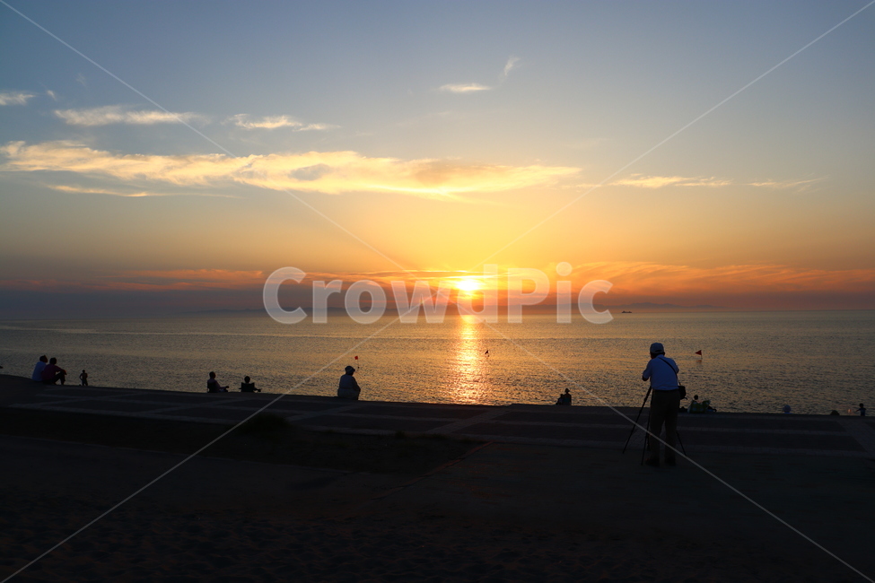저녁노을,sunset,사람들,평화,해,바다,노을,구름,비치,beach,sea,감성사진,사진작가,해변가,일본,japan