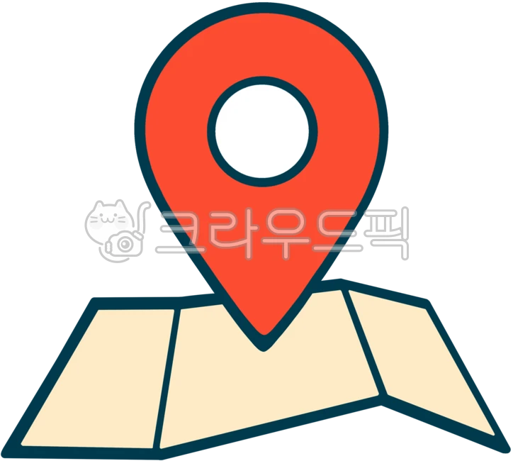 map, pick, 장소픽, 장소표시, 지도위표시, 사진,이미지,일러스트,캘리그라피 - agigooreum작가