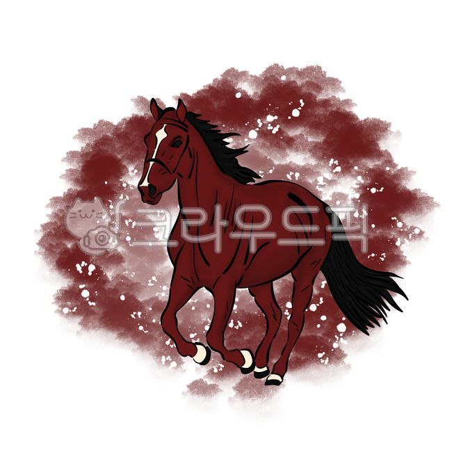 Red horse,horse,hand drawing,illustration,horse illustration,year of the pig,2026,2026,year of the red horse