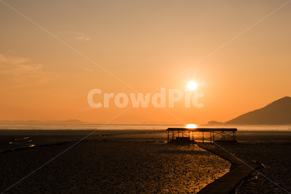 일몰,순천,해변,갯벌,갯벌작업장,자연,풍경,nature,landscape,한국자연풍경,한국자연경관,korea nature landscape