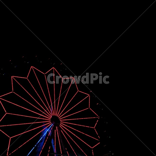 야경,관람차,nightview,ferriswheel,유원지,월미도,빨강,red