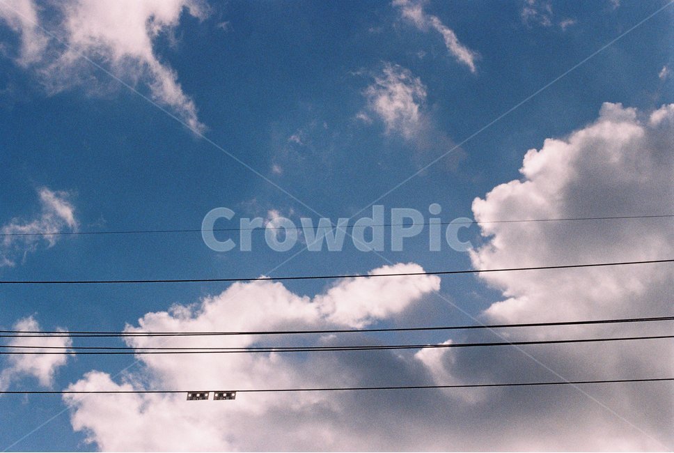 필름,필름카메라,감성사진,필름사진,하늘,구름,전깃줄,자연,풍경,nature,landscape,cable,케이블