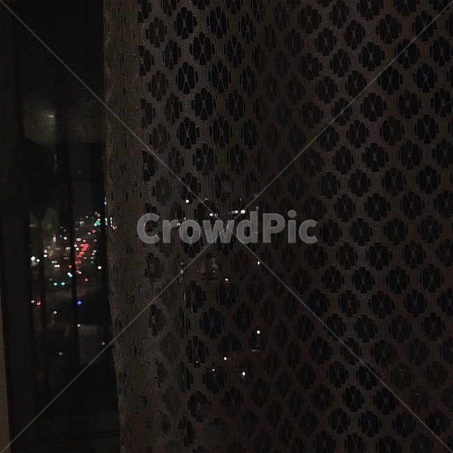커튼,창가,야경,night,curtain