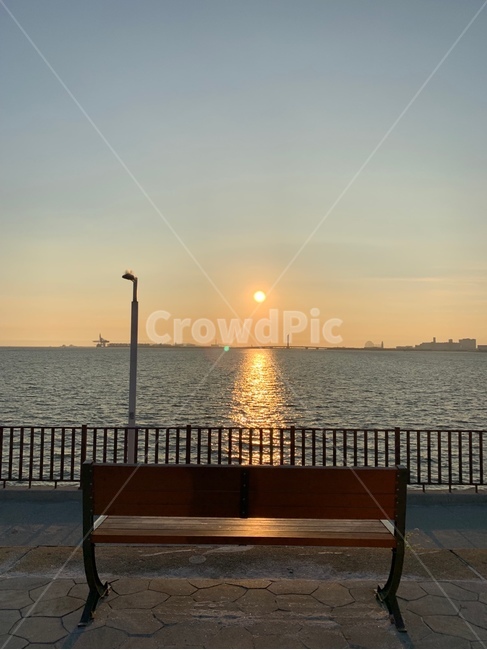 노을,선셋,의자,저녁,야경,바다,하늘,sea,ocean,sky,sun,furniture,가구,bench,벤치