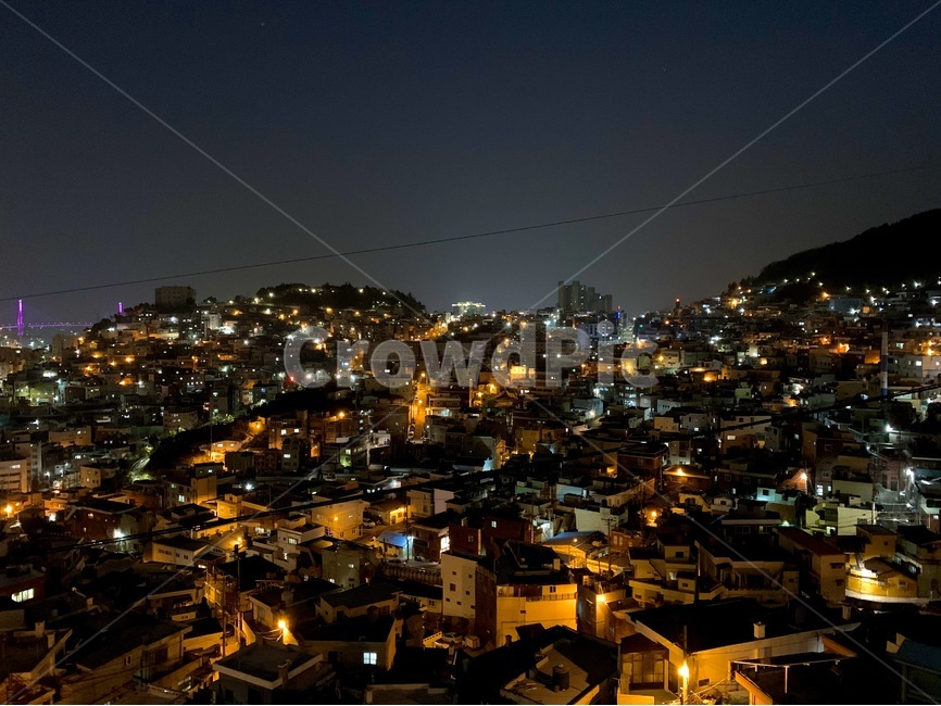 대한민국,부산,호천마을,야경,밤하늘,busan,nightview,경치,옥외,풍경,scenery,조감도,outdoors,landscape