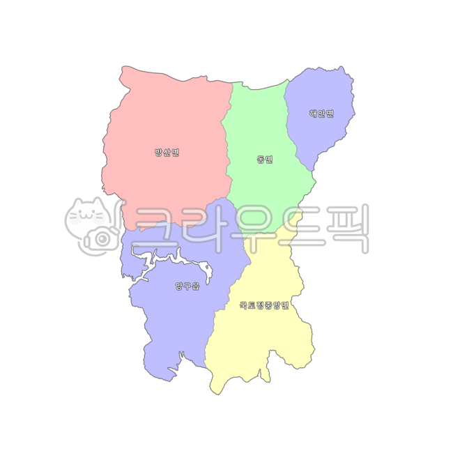 Gangwon-do,Gangwon,Yanggu-gun,Yanggu,Republic of Korea,our country,Korea,administrative district,province,city,county,town,township,dong,map,administrative district map,4-color map,blue,yellow,red,green,map,front line,ceasefire line