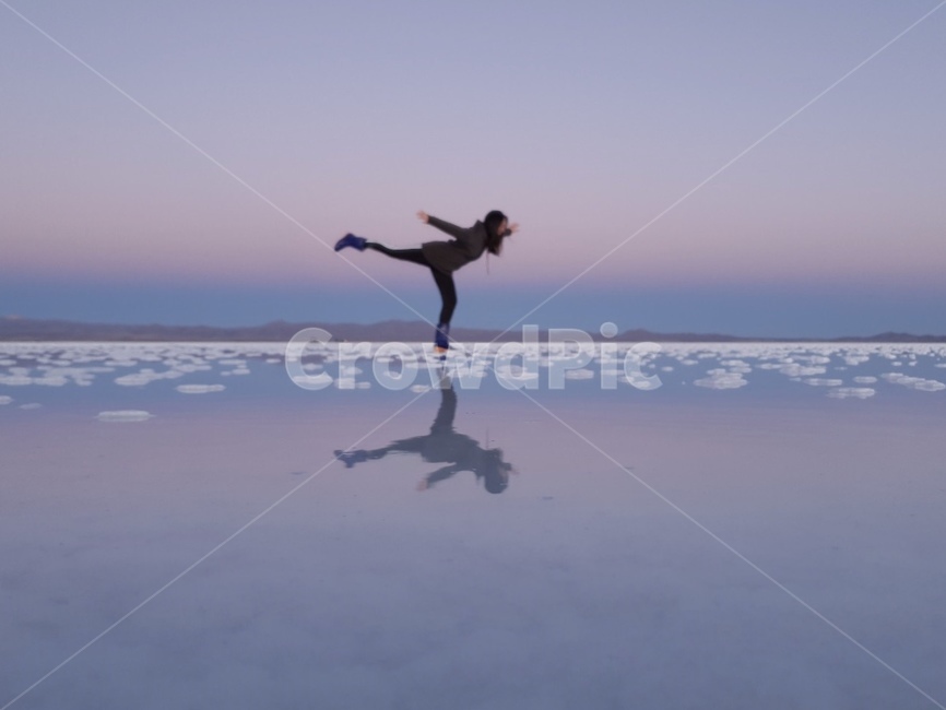 우유니,소금사막,요가,남미여행,uyuni,salardeuyuni,sunset,yoga