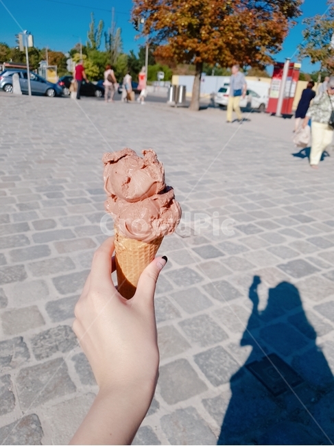 아이스크림,젤라또,음식,간식,초코,유럽,그림자,icecream,여름,여름간식