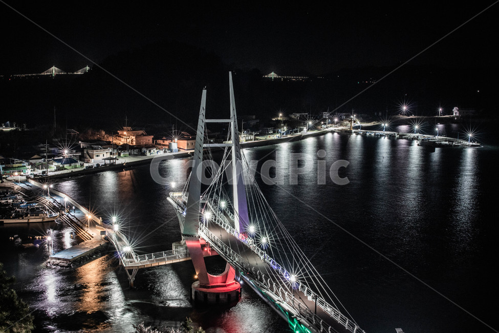 야경,창원,명동,우도,섬,다리,야경,밤,풍경,nightscape,night,landscape,vehicle,차량,transportation,교통,watercraft,선박