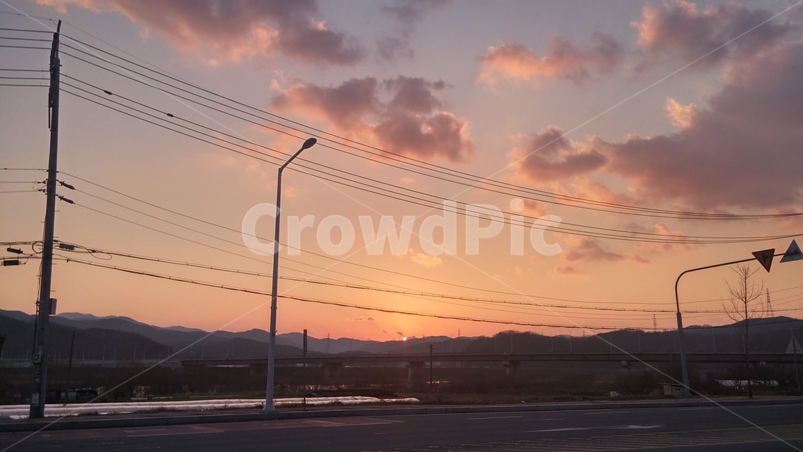 풍경,노을,하늘,일몰,도로,sunset,자연,풍경,nature,landscape