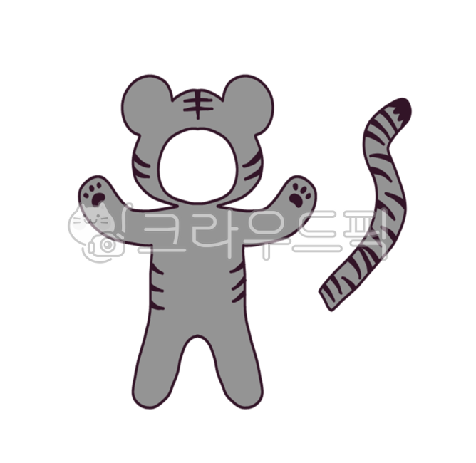 play,to make,tail,Day care Center,2022,black tiger,Lim Innyeon,tiger,face composition,cute,clothes,character,children,kindergarden,Ugh,tiger clothes,stripe,dress up,illustration,tiger synthesis,new year