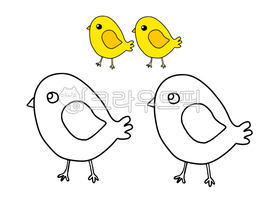 병아리,병아리일러스트,병아리색칠공부,병아리색칠,병아리그리기,색칠공부,유아그림,초등그림,색칠하기,동물,새,조류,노란색,그래픽,일러스트레이션,graphic,illustration