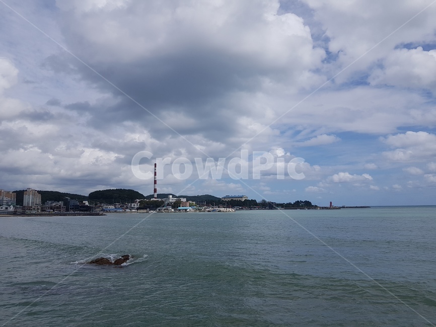바다,해변,구름,하늘,일광
