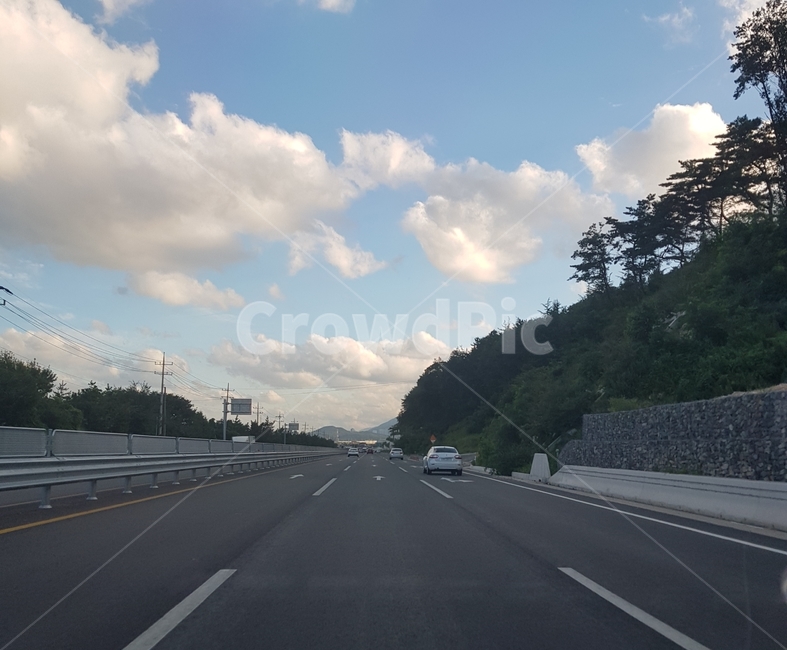 도로,길,구름,하늘,뭉게구름