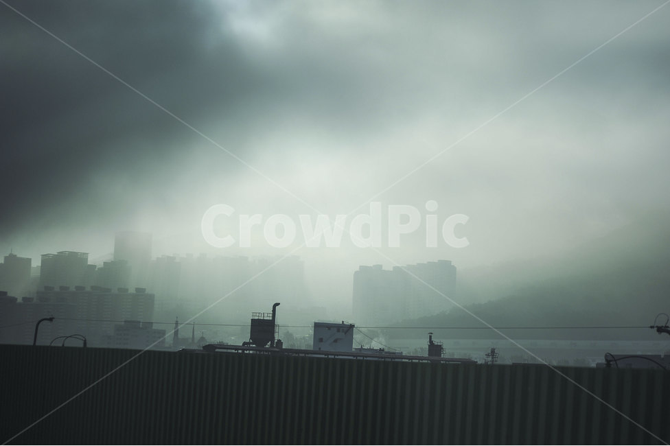 도시,아침,일출,잿빛,풍경,빌딩,아파트,잿빛안개,city,fog,building,morning