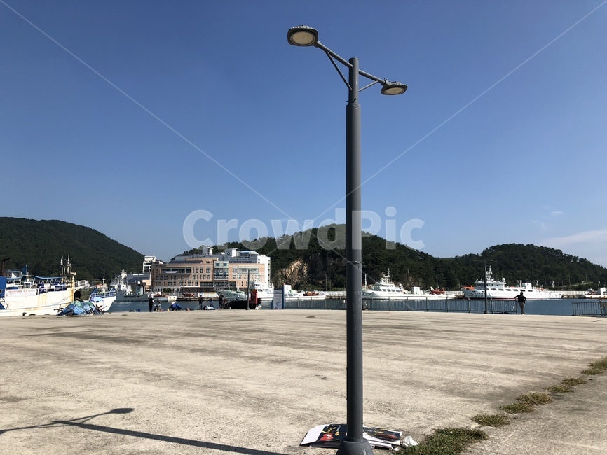거제도,항구,바다,등대,가로등,가을바다