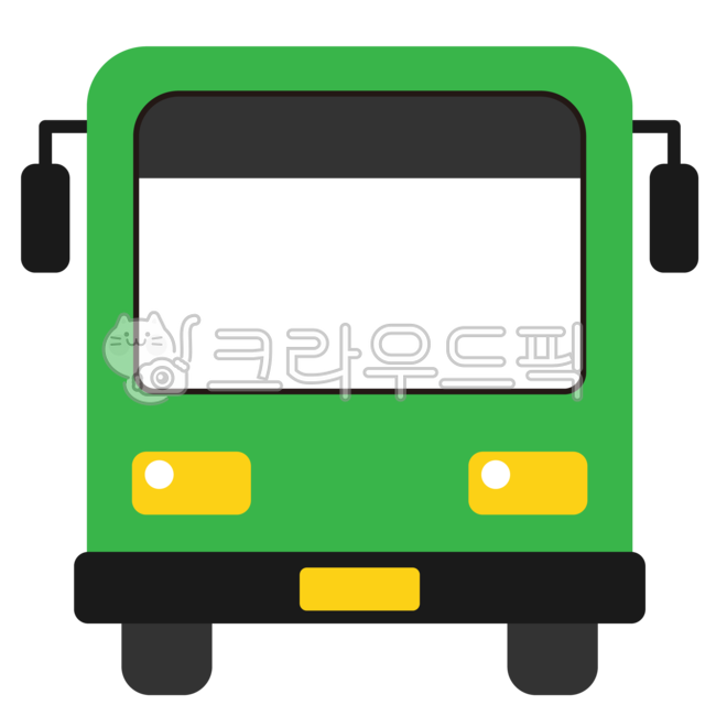버스,버스일러스트,대중교통,교통,운송수단,자동차,앞면,운전,차,정면,마을버스,이름표,버스테두리,교통기관
