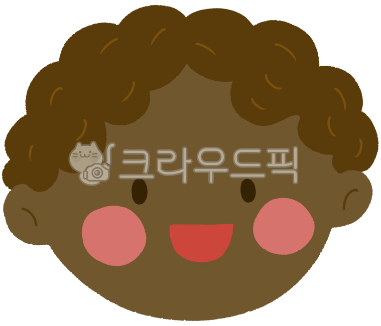 귀여운,캐릭터,미소,따뜻한,갈색,어린이,얼굴,표정,희노애락,감정,흑인,소년,행복,기쁨