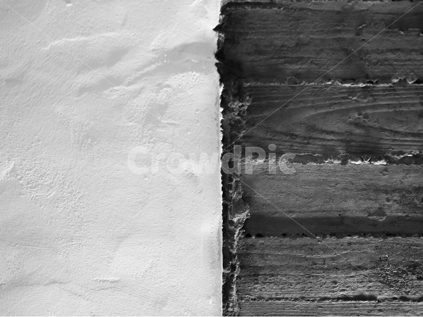 흑백,대비,질감,벽,비교,흑백,모노톤,monochrome,black and white,텍스처,질감,패턴,texture,pattern