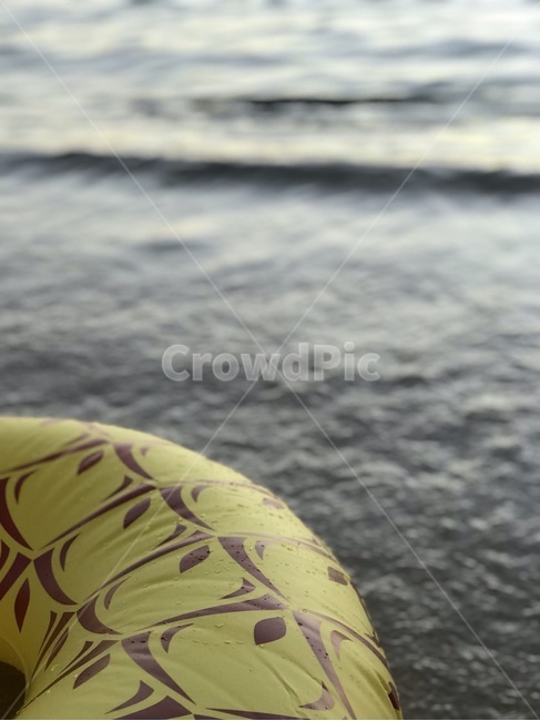 바다,해변,튜브,감성,파인애플,물놀이,와이키키,하와이,beach,tube,물방울
