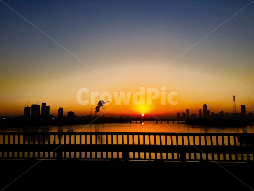 하늘,자연,풍경,배경,노을,석양,한강,sky
