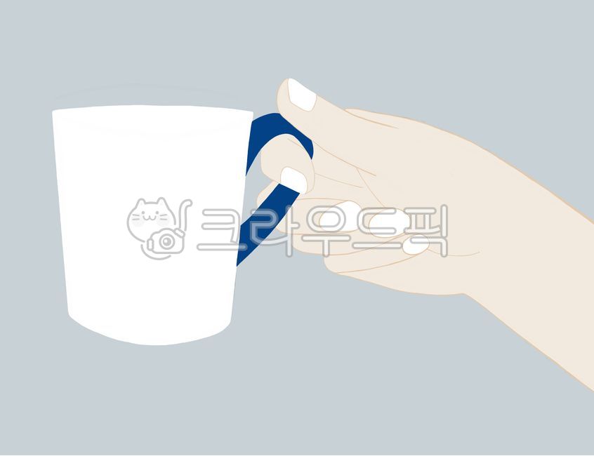 머그컵,손모양,손,머그컵을든손,컵,hand,컵일러스트,머그컵일러스트,cup,coffeecup,mug,mugcup,커피컵,머그잔,흰색머그컵,파란손잡이,파란손잡이머그컵,녹색손잡이,녹색손잡이머그컵,초록손잡이,초록손잡이머그컵