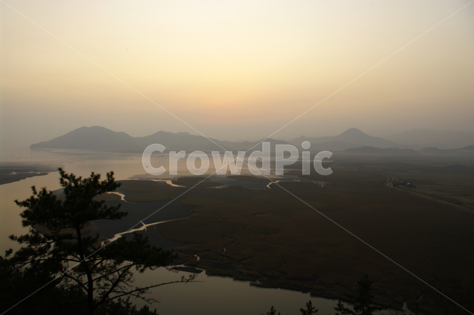 순천만,일몰,석양,노을,풍경,갈대밭,하늘,산,자연,풍경,nature,landscape,outdoors,옥외