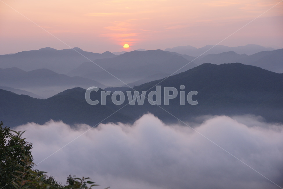 일출,구룡산,대청호,운해,풍경,자연,풍경,nature,landscape,한국자연풍경,한국자연경관,korea nature landscape,outdoors,옥외,mountain range,산맥,mountain,산