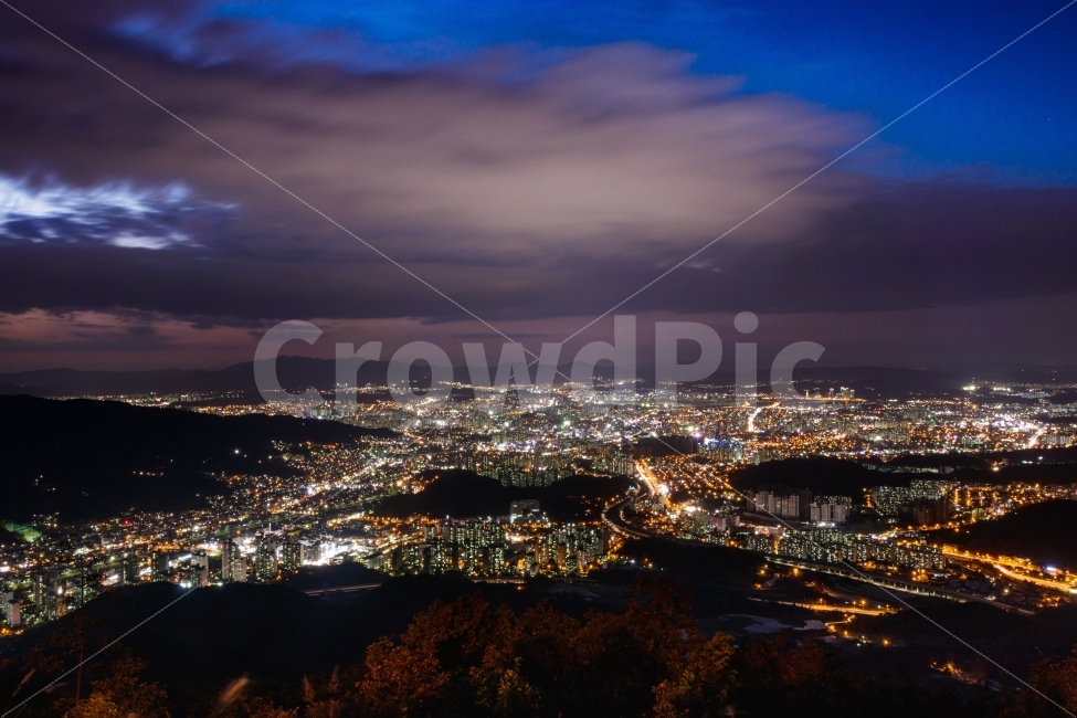 대전,식장산,야경,풍경,별모양,구름,야경,밤,풍경,nightscape,night,landscape,도시,city,outdoors,옥외,경치,nature,자연,scenery,aerial view,조감도