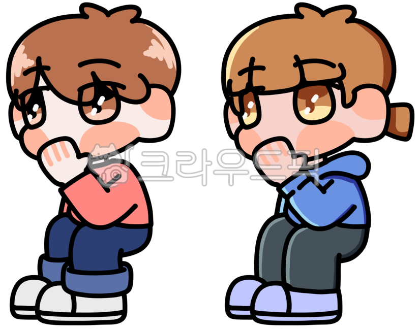 귓속말,속닥속닥,비밀,귀여운,귀여움,귀염,깜찍,그림,일러스트,비밀대화