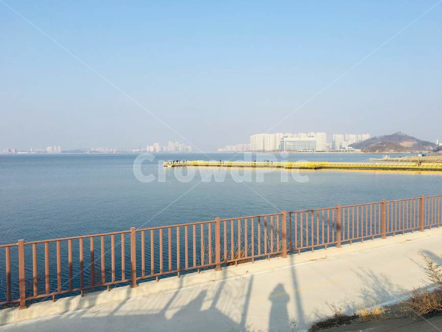 난간,handrail,banister,railing,오이도,바다,서해,oido,sea,weather,한국,날씨,미세먼지,하늘,finddust,산책로
