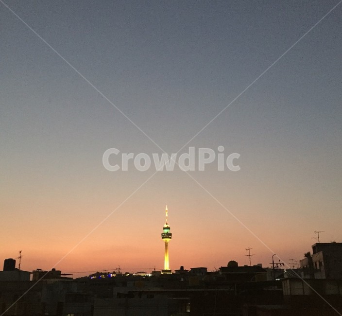 하늘,일몰,해질녘,붉은하늘,탑,building,건물,tower,outdoors,옥외,야경,밤,풍경,nightscape,night,landscape,architecture,건축물,nature,자연