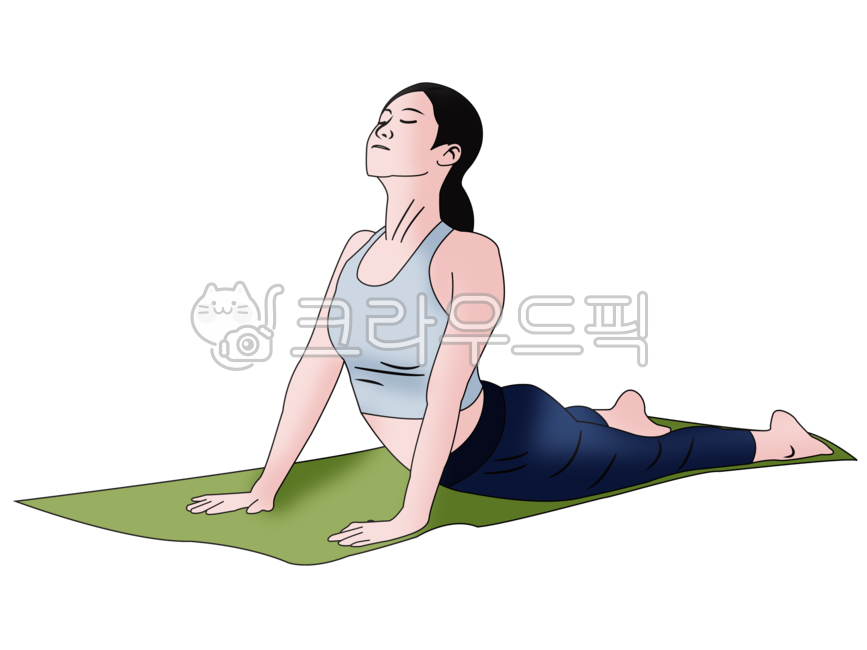 운동,일러스트,요가,코브라자세,여성,건강,캐릭터,여자,수련,힐링,사람,exercise,illustration,yoga,cobraposture,female,health,character,person,woman,training,healing