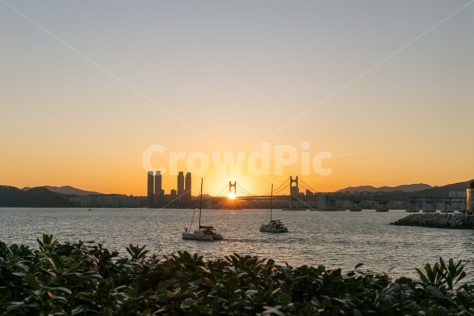 일몰,sunset,bridge,교량,yacht,요트,다이아몬드브릿지