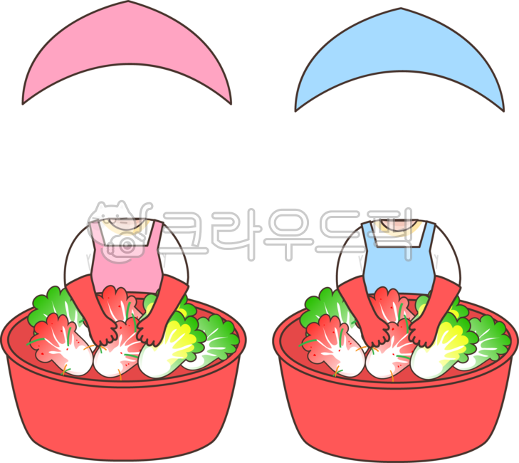 김장, 김장캐릭터, 김장얼굴넣기, 김장얼굴합성, 유치원김장, 사진,이미지,일러스트,캘리그라피 - 다지쌤작가