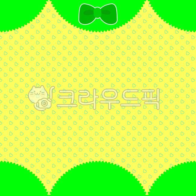 귀여운배경,노란색배경,연두색배경,리본,pattern,무늬,귀여운