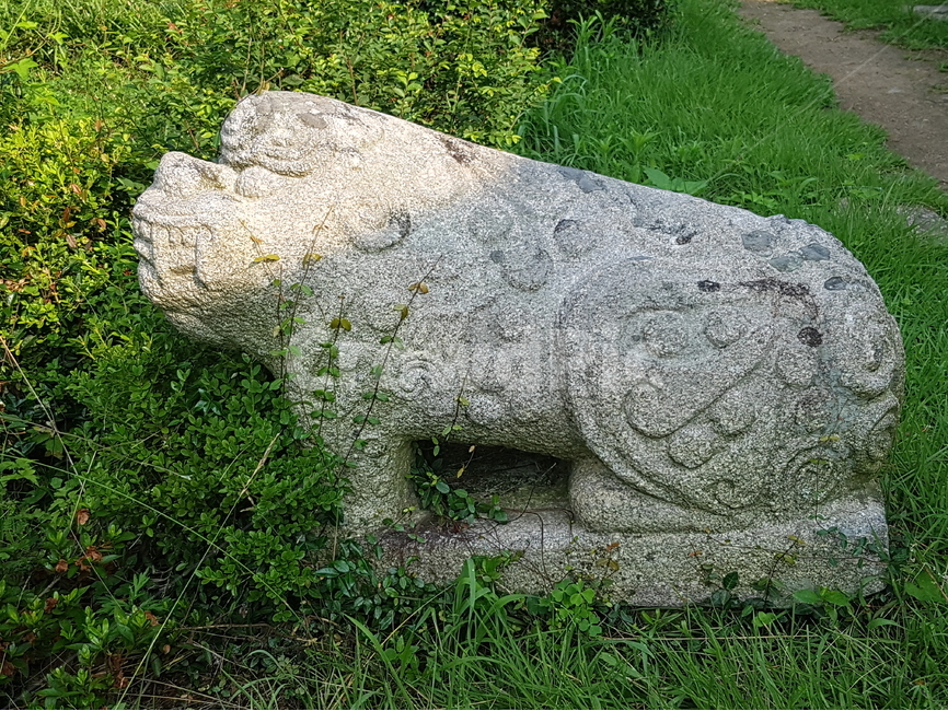 	진도운림산방,운림산방,해태,해치,석상,정원,한국전통,한국문화,korean traditional,korean culture,조각상,동상,석상,조형물,statue,bronze statue,stone statue