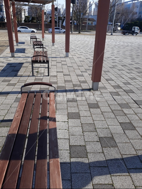 벤치,햇볕,따사로운,휴식,여유