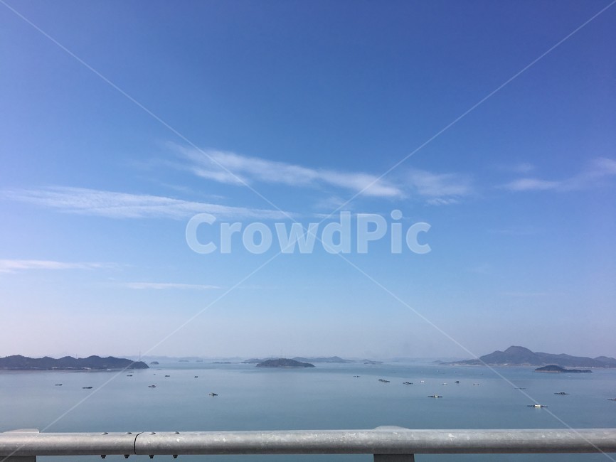 난간,바다,섬,산,대교,자연,풍경,nature,landscape,handrail,banister,railing