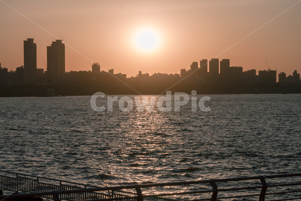 sunlight,햇빛,한강,물결,노을
