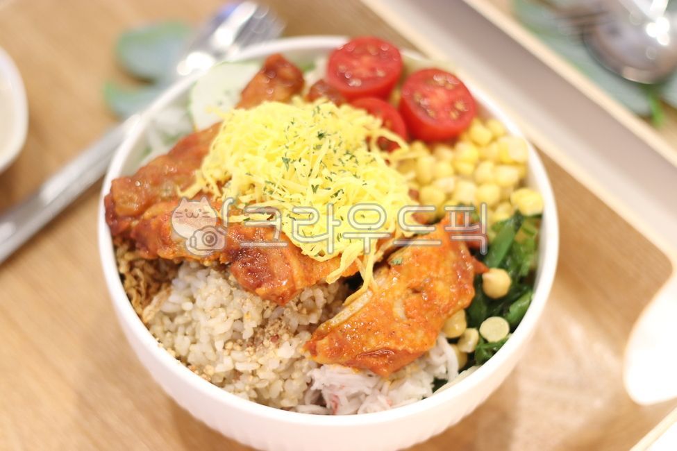 샐러드,포케샐러드,다이어트음식,음식,요리,닭갈비샐러드