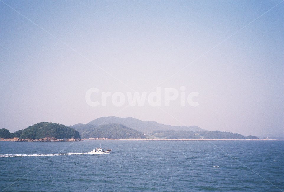섬,바다,배,필름,sea,film,필름사진,boat,island,자연,nature,물,water