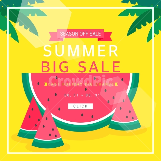 야자수잎,수박,과일,팝업,여름,이벤트,할인,쇼핑,여름,계절,summer,season,축제,행사,festival,carnival,event,그래픽,일러스트레이션,graphic,illustration,paper,종이,advertisement,광고,brochure,브로슈어,poster,포스터,flyer,전단